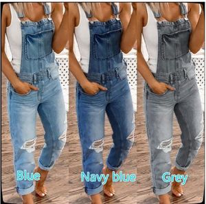 Jeans overall kvinnor kvinnor jumpsuits rompers svart plus storlek overaller för kvinna mode denim design flickor lång pant manlig klubb de3789151