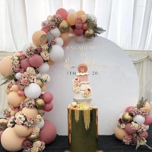 Decorazione per feste retrò rosa garland arco kit di compleanno anno di nozze di compleanno macaron arche ballone combinazione