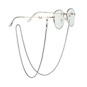 Brillenketten Fashion Metall Frauen Brille Kette Silber Farbe Perle Brille Kette Lanyard Sonnenbrille Kettenhalter Kabel Schmuckseil Seil Seil