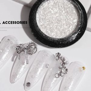 Nail Glitter Ultra-Thin High Gloss Diamond Powder Net1-2g Fairy Chrome Art Gel Polish Translucent Aurora Opal