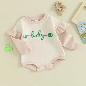 Rompers Big Sister Little Matching Outfits Girl Girl Sis Letter Crewneck Sweatshirt Baby Lil H240507