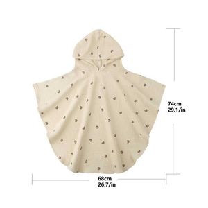 Pyjamas Soft Cotton Baby Bath Handduk och barns huva handduk Lämplig för nyfödda till spädbarn i åldern 1 2 och 3. Hudvänliga barns badrumshanddukar 74 * 68CML2405