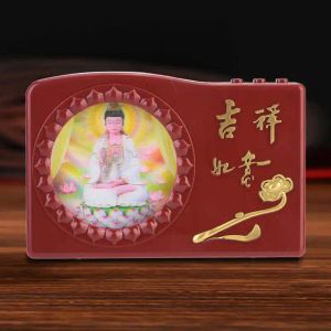 Miniatures Buddha Machine Great Compassion 48in1 Buddha Machine con plug colorato USA LED 100250V