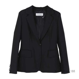 Cashmere Suit Coat Luxury Fashion Designer Coat MaxMaras New Womens Suit Jacket Casual Top Coat
