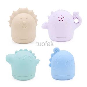 Bath Toys Baby Shower Cartoon Animal Toys Baby Shower Toys Distraction Floating Silicone Bath Toys Dropp Soft Silicone BPA Free Baby Gift D240507