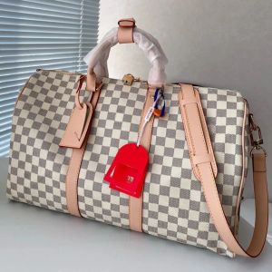 10s Uxury Designer Duffel Bag Borsa da viaggio per uomini di alta qualità 55 cm in rilievo con sacche da sport impermeabile a grande capacità Bags da donna Lou002