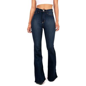 Calça feminina capris jeans jeans para mulheres plus size alta cintura bolso de bolso largo jeans esclarecido calça de botão magro