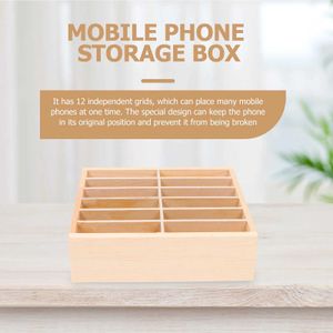 Storage Boxes Bins Mobile phone storage box desktop rack bracket room office case organizer mobile business card Q2405061