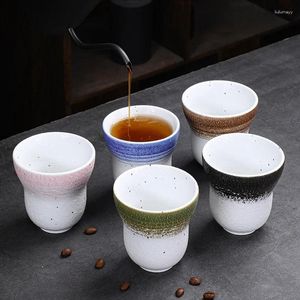 Cups Saucers Nordic Style Espresso Cup Creative Retro Japanese Handmade Stoare Tea Master Ceramic