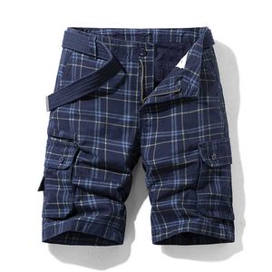 Mode Plaid gedruckte Arbeitskleidung Shorts für Herren Sommer neu