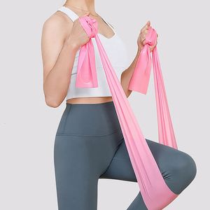 Yoga elastiska band Portable Pilates Hip Circle Expander Latex Spänning Gym Family Strength Trainction Resistance Belt 240423