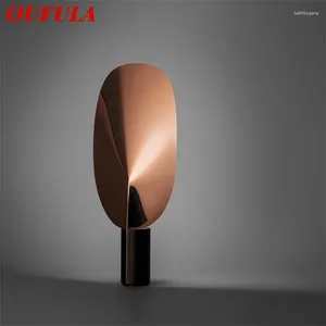 Table Lamps OUFULA Nordic Light Simple Modern Design Leaf Desk Lamp LED Home El Parlor Bedroom Decor