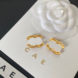 Earrings Designers Classic Earrings Premium 18k Gold Plated With Pink Designed For Fashionable Cute Girl High Quality Diamond Inlaid Earrings With Box Premium Gift