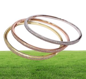 2021 Bracelete de ouro amarelo mais recente design de pulseiras para mulheres Configuração de semizircon Copper Copper Womens Anniversary Gift Top Luxury Bracelets Jóias personalizadas