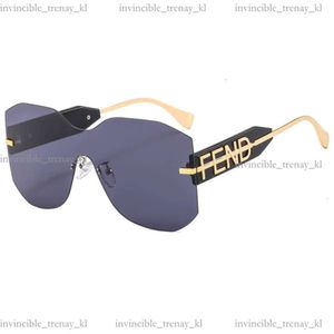 FendideSigner Bag Fashion Женские солнцезащитные очки металлические безрамные изделия персонализированные солнцезащитные очки Fen Letter Glasnes UV400 Unisex Lunettes 619