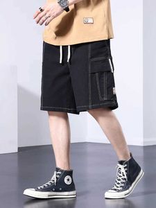 Men's Shorts 2023 New Summer Multi Pocket Mens Denim Shorts Large 8XL Street Clothing Knee Length Casual Cotton Mens Short Cargo Jeans PantsL2405