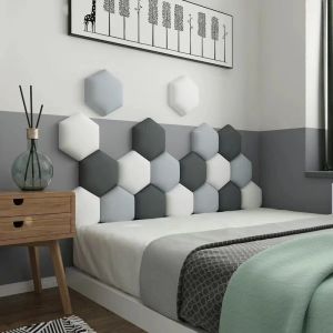 Stickers 3D Children's Room Headboard Bed Surround Anticollision Soft Bag Wall Stickers Leather Living Room Bedroom Backrest Decoration