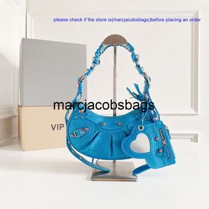 bolsa de sacola balencig designer bolsa de grão crocodilo de couro trompete azul le cagole meio crescente alar make bolinhos de moda locomotiva single 2kcr balencias