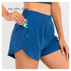 Lulushorts yoga çok renkli gevşek nefes alabilen hızlı kurutma spor hotty şort kadın iç çamaşırları cep pantolon etek gelgit lulümen kadın lululemo 4930