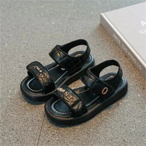 Сандалии New Girls's Sandals Летние детские спортивные пляжные туфли мягкая подошва мода детская обувь