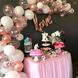 Party -Dekoration 100pcs/Set transparenter Rose Gold Ballon Garland Erz Kit Geburtstag Balloons Dekor Wedding Kits