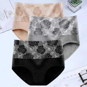 Frauen Höschen 3pcs Baumwolle für Frauen Unterwäsche plus Größe Hochhochschriften weibliche sexy Dessous Pantys nahtloser unterströze Mädchen L-5xl