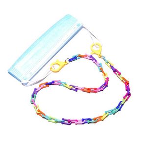 Catene per occhiali Eyepi Colorful Acrilic Catena sul collo per donne bicchieri per bambini graziosi bernelli per maschera per bambini Giaccio di occhiali cinghia 23.6 pollici