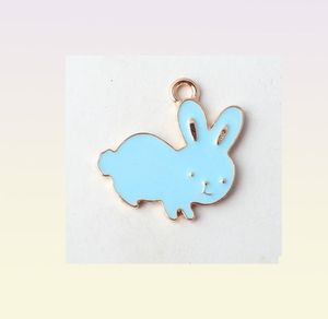 Najnowszy 60pcs Kawaii Animal wiselant urok 2324 mm złoty odcień Plekowany olej kropla urocza kolczyka ozdoba ozdobna 9538768