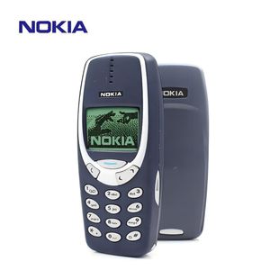 Oryginalne odnowione telefony komórkowe Nokia 3310 odblokowany telefon komórkowy GSM 2G Mini telefon dla studenta starego mężczyzny z pudełkiem