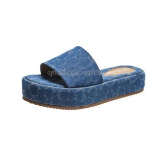 Woman Slippers Designer Slippers High Quality Best Selling Top New Platform Shoes G Letters Embroidered Thick Sole Sandals For Women 797