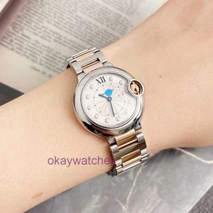 Crater Automatic Mechanical Unisex Watches New 6mm Womens Blue Balloon Diamond Gold och Stone English Watch We902030 med originalbox