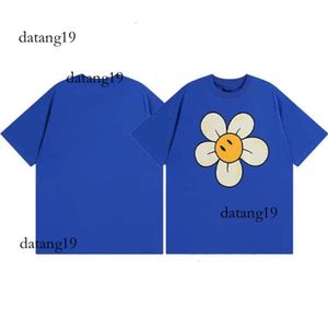 Drew Brand Designer T Shirt Summer Drawdre T Shirt Smiley Face Letter Print Graphic Loose Casual Short Sleeved Draw Draw T-Shirt Trend Smiling Shirt Harajuku 459 117