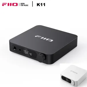 Amplifier FiiO K11 HiFi Balanced Decoder Headphone Amplifier USB DAC AMP HiRes Audio 1400mW Power 384kHz/24Bit DSD256 4.4MM 6.5MM RCA