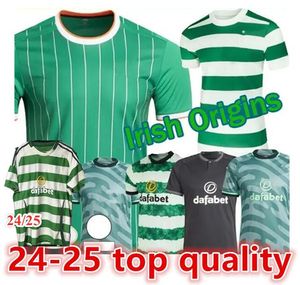 Celts 2023 2024 25 축구 유니폼 홈 어웨이 Kyogo Edouard Turnbull Ajeti Christie Jota Griffiths Forrest 남자 키트 유니폼 축구 셔츠 66