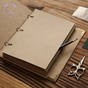 Álbum 28Sheets Wedding Álbum Mariage Looseleaf DIY Álbum ScarpBook para Travel Baby Blank Kraft Album Scrapbook Book