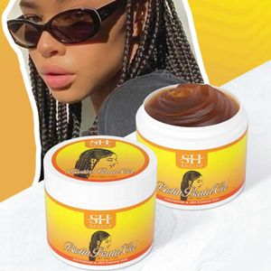 Pomades ceres tecendo gel Anti que perda de cabelo domesticação de arestas cacheada controlagem de cera de tricô de borda Curly I9Y8 Q240506