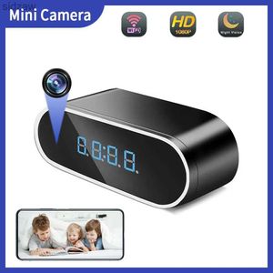 Minikameror Mini Full HD Clock Camera 1080p Wireless WiFi Control Infrared Night Vision DVR Camera Home Monitoring Video WX