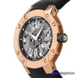 RM RM WRIST MECÂNICO REK RM033 AUTOMÁTICO DE 45MM GOLD PINK MEN's Watch Band RM033 e RG