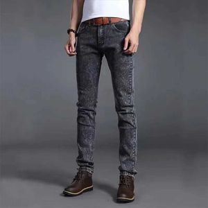 Jeans masculinos neve jeans jeans Men Slim Fit calça jeans algodão Stretch calça longa para masculino clássico diário de lápis calças de trabalho y240507