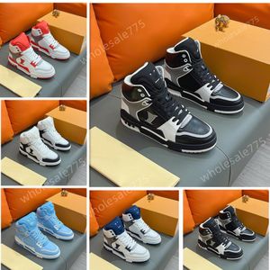 Mens High luxury designer sneakers shoes high top dermis casual sneaker mens loafers and tennis fashion running shoe for men top-level with box us12