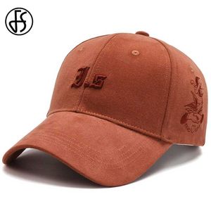 Ball Caps FS Orange Yellow Brand Baseball Cap For Men High Quality Cotton Golf Hat Summer Street Stylish Women Caps Bones Masculinos 2024 Y240507