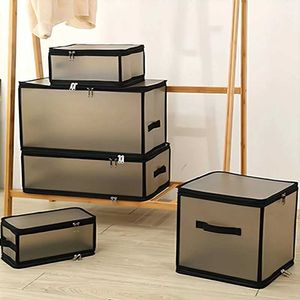 Storage Boxes Bins Toys cosmetics footwear organizer washable moisture-proof large folding storage box wardrobe clothing basket Q240506