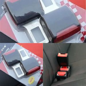 New 2Pc Car Clip Seatbelt Lock Plug Thick Insert Socket Extender Safety Buckle Seat Belt Accessorie