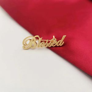 DODOAI Custom Brooch Can Be Customized Name Jewelry Stainless Steel Initials Lapel Pin Bridesmaid Gift Personalized Name Jewelry 240507