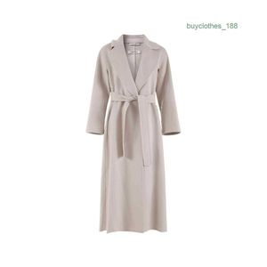 Women's Trench Coats Luxury Fashion Coat Women's Wool & Blends Designer Coat Japanese and Korean Wind Long Cashmere Overcoat Wear Maxmaras X4ZJ