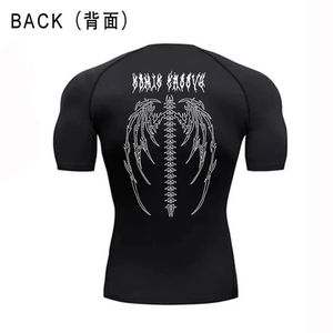 Y2K Compression Tshirt Athletic Running Men Long Sleeve T Shirt Elastic Training T-Shirt Gym Fitness Workout Tights Sportwear 240506