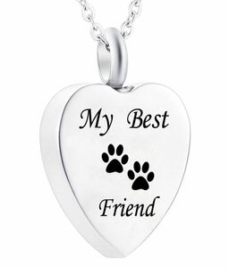 Memorial Pet Ashes Ceepsake Dog CAT Cremation Jewelry Urn Cipcant Collana Paw Stampa Memoriale di cenere Memoriale1762971