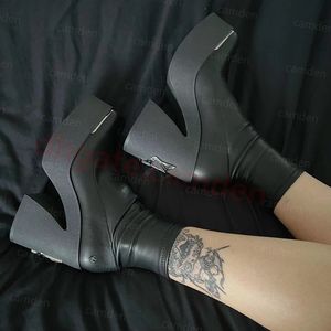 Naga Wolfe But Spice Black Stretch Boots Designer Sugar Women skórzany obwód buta kolanowy Podszewka Wysoka Obcina rozmiar 35-41