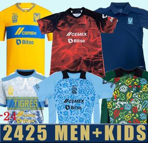 2023 2024 La Liga MX Tigers de la Uanl Football Jersey Lopez D. Gignac Nico Soteldo Home Away 2023 2024 футбольные мужчины Джерси