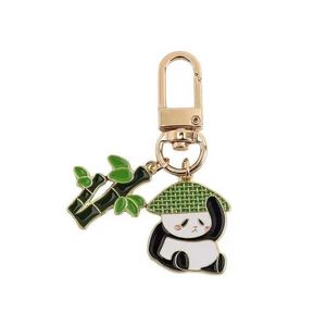 Keychains Lanyards New Panda Keychain Ring Pendant Men And Women Couple Key Chain Bag Pendant Wholesale